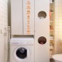 Wash Dry Fold Iron Laundry Room Vinyl Wall Quote Sticker Decal 22"h x 3"w