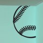 Baseball Room Corner Sports Vinyl Sticker Decal 23"h x 22"w
