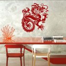 Chinese DRAGON Vinyl Fantasy Wall Sticker Decal 8"h x 8"w