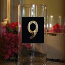 Wedding Table Numbers Centerpiece 1-25 Vinyl Sticker Decals (4"h Numbers)