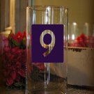 Wedding Table Numbers Centerpiece 1-15 Vinyl Sticker Decals (4"h Numbers)