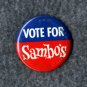 Vintage VOTE FOR Sambo's Restaurant Promotional Button FREE SHIPPING