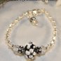 Black-White-Crystal-Lampwork-Bracelet #309-5
