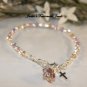 Pastel Sterling Communion Bracelet