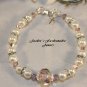 Pretty Pink & White Communion Bracelet