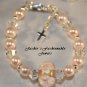 Sweet Pink Rose Communion Bracelet