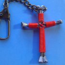 KEY CHAIN OR ZIPPER PULL CROSS / ANY COLOR