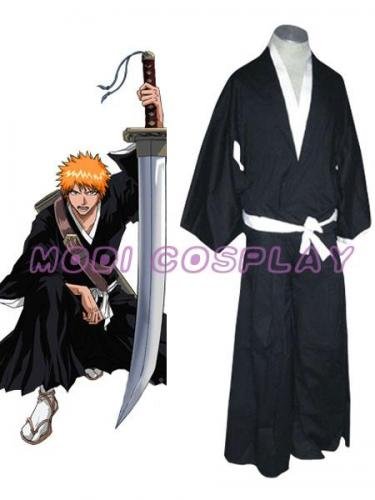 Bleach Ichigo Kurosaki Soul Reaper Cosplay Costume