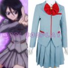 Bleach Kuchiki Rukia School Uniform Cosplay Costume, all size