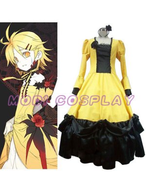 Vocaloid Kagamine Rin Yellow Dress Cosplay Costume