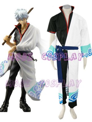 Gintama Gintoki Sakata Cosplay Costume,all size