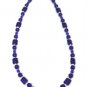 Sterling Silver Cobalt Blue Glass Handmade Necklace