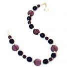 Sterling Silver & Purple Glass Bead  Bracelet