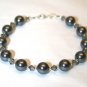 .925 Sterling Silver Dark Grey Pearlb Earrings made with SWAROVSKI ELEMENTS