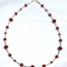 .925 Sterling Silver Siam Ruby Red Crystals made with SWAROVSKI ELEMENTS