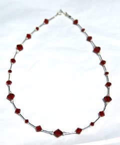 .925 Sterling Silver Siam Ruby Red Crystals made with SWAROVSKI ELEMENTS