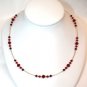 .925 Sterling Silver Siam Ruby Crystal Bracelet made with SWAROVSKI ELEMENTS