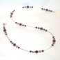 .925 Sterling Silver Amethyst Bracelet Crystals made with SWAROVSKI ELEMENTS