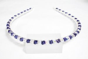 Alice Band Headband Bridesmaid Tiara Purple Crystal made with SWAROVSKI ELEMENTS