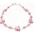 .925 Sterling Silver Light Rose Butterfly Bracelet made with SWAROVSKI ELEMENTS