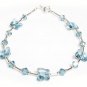 .925 Sterling Silver Light Rose Butterfly Bracelet made with SWAROVSKI ELEMENTS