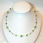 .925 Sterling Silver Peridot Green Crystal Bracelet made with SWAROVSKI ELEMENTS
