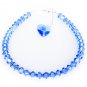 .925 Sterling Silver Crystal Heart Charm Bracelet MADE WITH SWAROVSKI ELEMENTS