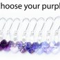 .925 Sterling Silver Purple Heart Earrings made with SWAROVSKI ELEMENTS