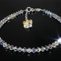 .925 Sterling Silver Crystals AB Handmade Anklet made with SWAROVSKI ELEMENTS