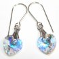 .925 Sterling Silver & Crystal AB Heart Pendant made with SWAROVSKI ELEMENTS