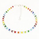 Rainbow Anklet made with SWAROVSKI ELEMENTS crystals