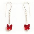 .925 Sterling Silver Crystal Butterfly Earrings made with SWAROVSKI ELEMENTS