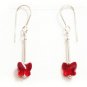 .925 Sterling Silver Crystal Butterfly Earrings made with SWAROVSKI ELEMENTS