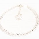 Sterling Silver Clear Crystal Butterfly Bracelet made with SWAROVSKI ELEMENTS