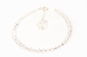 Sterling Silver Clear Crystal Butterfly Bracelet made with SWAROVSKI ELEMENTS