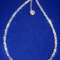 .925 Sterling Silver Necklace Crystals AB Heart MADE WITH SWAROVSKI ELEMENTS