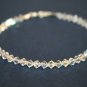 .925 Sterling Silver Crystals AB Handmade Bracelet made with SWAROVSKI ELEMENTS