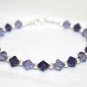 Sterling Silver Tanzanite made with SWAROVSKI ELEMENTS
