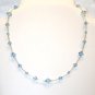 Sterling Silver Aquamarine made with SWAROVSKI ELEMENTS