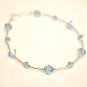 Sterling Silver Aquamarine made with SWAROVSKI ELEMENTS