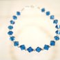 .925 Sterling Silver Bracelet Capri Blue Crystals made with SWAROVSKI ELEMENTS