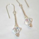 .925 Sterling Silver Crystals AB Handmade Necklace made with SWAROVSKI ELEMENTS