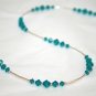 .925 Sterling Silver Teal Blue Zircon Crystals made with SWAROVSKI ELEMENTS
