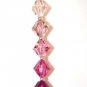 .925 Sterling Silver Rose Fuchsia Crystal Bracelet made with SWAROVSKI ELEMENTS