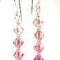 .925 Sterling Silver Rose Fuchsia Crystal Pendant made with SWAROVSKI ELEMENTS