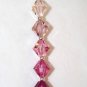.925 Sterling Silver Rose Fuchsia Crystal Pendant made with SWAROVSKI ELEMENTS