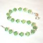 .925 Sterling Silver Peridot Green Crystals made with SWAROVSKI ELEMENTS