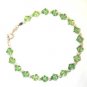 .925 Sterling Silver Peridot Green Crystals made with SWAROVSKI ELEMENTS