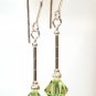 .925 Sterling Silver Peridot Green Crystals made with SWAROVSKI ELEMENTS