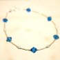 .925 Sterling Silver Bracelet Capri Blue made with SWAROVSKI ELEMENTS Crystals